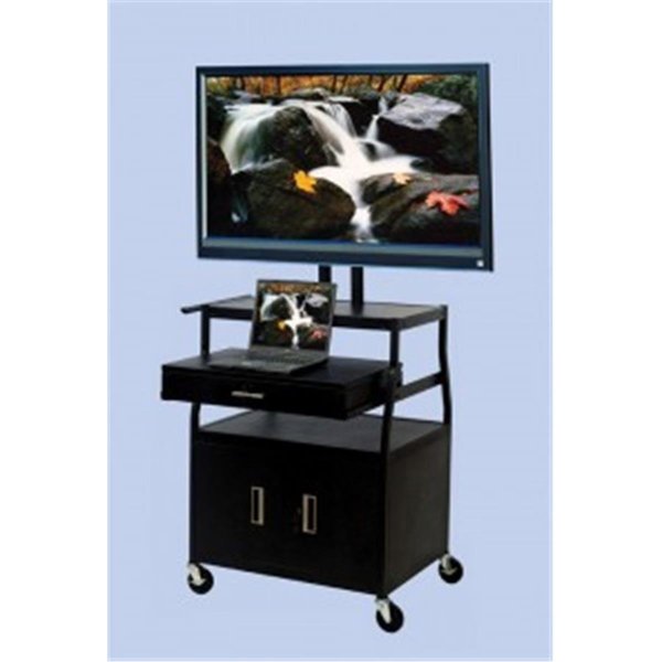 Vti Manufacturing VTI Manufacturing FDCAB4418E cart for up to 47 in. FP TV w front & back; shelf & drawer W B cab. FDCAB4418E